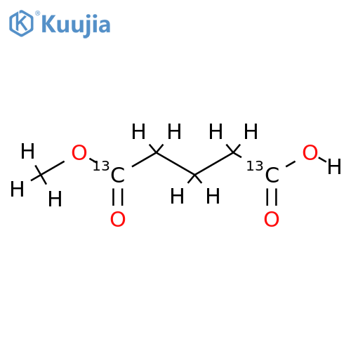 Monomethyl Glutarate-1,5-13C2 structure