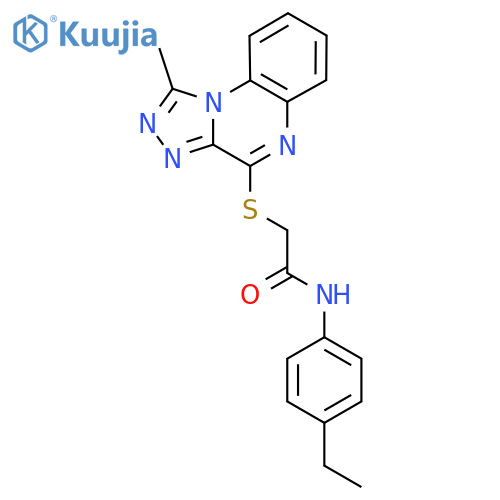 N-(4-ethylphenyl)-2-({1-methyl-[1,2,4]triazolo[4,3-a]quinoxalin-4-yl}sulfanyl)acetamide structure