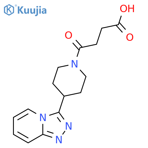 4-(4-([1,2,4]Triazolo[4,3-a]pyridin-3-yl)piperidin-1-yl)-4-oxobutanoic acid structure