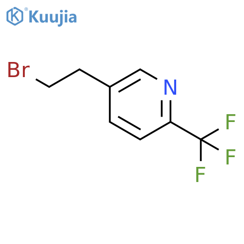 5-(2-bromoethyl)-2-(trifluoromethyl)pyridine structure