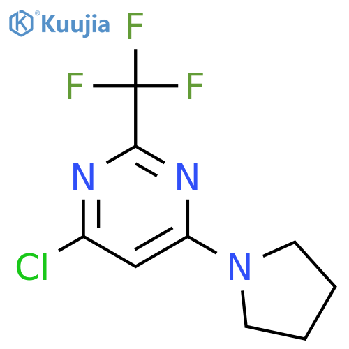 4-Chloro-6-pyrrolidin-1-yl-2-trifluoromethylpyrimidine structure