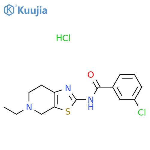 3-chloro-N-{5-ethyl-4H,5H,6H,7H-1,3thiazolo5,4-cpyridin-2-yl}benzamide hydrochloride structure