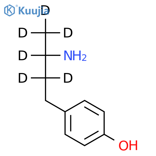 rac 4-(3-Aminobutyl)phenol-d6 structure
