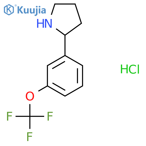 2-(3-Trifluoromethoxy-phenyl)-pyrrolidine hydrochloride structure