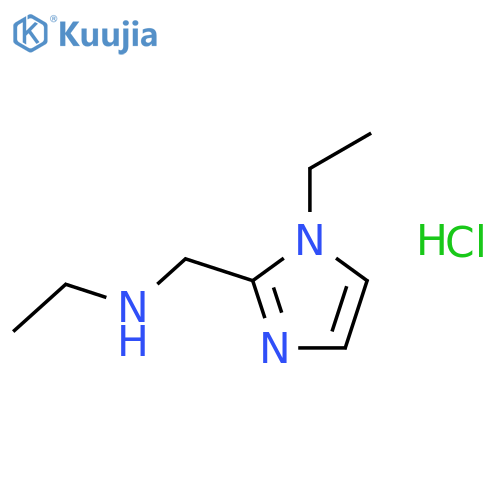 Ethyl-(1-ethyl-1H-imidazol-2-ylmethyl)-amine hydrochloride structure