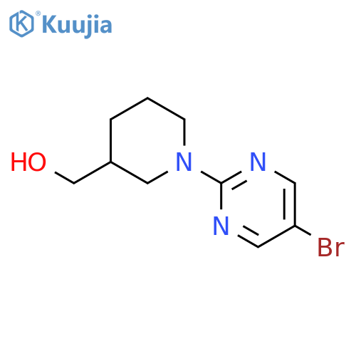 [1-(5-Bromopyrimidin-2-yl)piperidin-3-yl]methanol structure