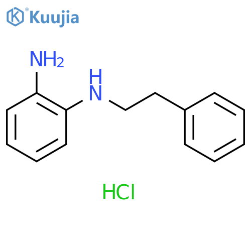 1-N-(2-phenylethyl)benzene-1,2-diamine hydrochloride structure