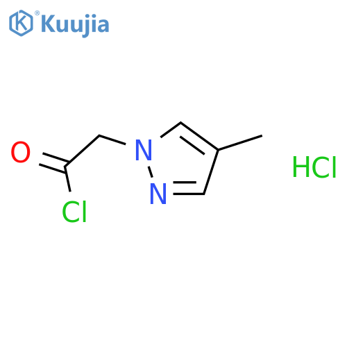 (4-Methyl-pyrazol-1-yl)-acetyl chloride hydrochloride structure