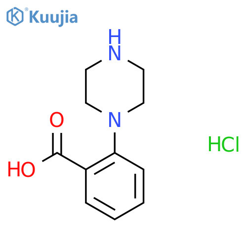 2-(Piperazin-1-YL)benzoic acid hydrochloride structure