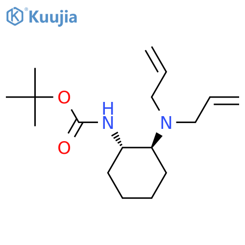 Carbamic acid, N-[(1S,2S)-2-(di-2-propen-1-ylamino)cyclohexyl]-, 1,1-dimethylethyl ester structure