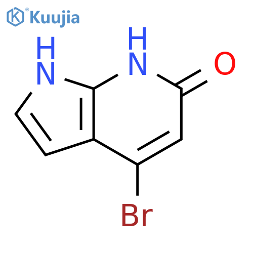 4-bromo-1H-pyrrolo[2,3-b]pyridin-6-ol structure