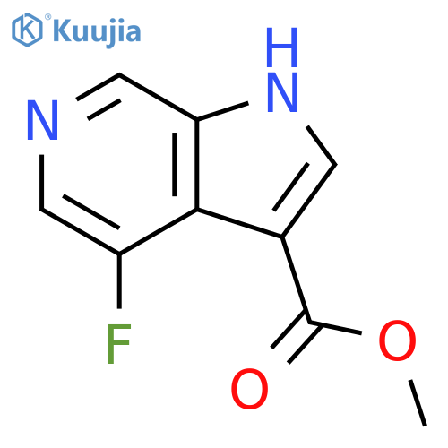 4-Fluoro-6-azaindole-3-carboxylic acid Methyl ester structure
