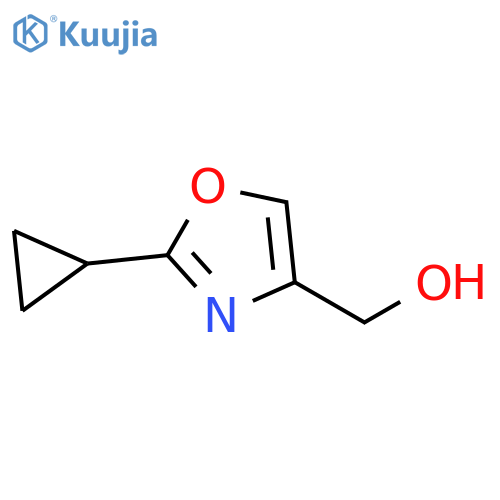 (2-cyclopropyl-1,3-oxazol-4-yl)methanol structure