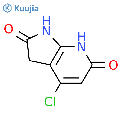 4-chloro-3,7-dihydro-1H-pyrrolo[2,3-b]pyridine-2,6-dione structure