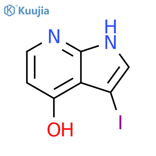 3-iodo-1H-pyrrolo[2,3-b]pyridin-4-ol structure
