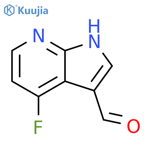 4-fluoro-1H-pyrrolo[2,3-b]pyridine-3-carbaldehyde structure