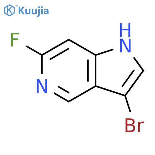 3-bromo-6-fluoro-1H-pyrrolo[3,2-c]pyridine structure