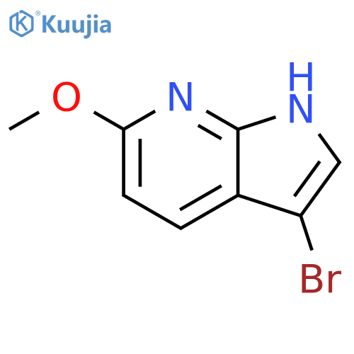 3-bromo-6-methoxy-1H-pyrrolo[2,3-b]pyridine structure