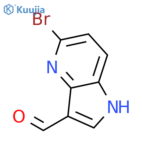 5-bromo-1h-pyrrolo[3,2-b]pyridine-3-carbaldehyde structure