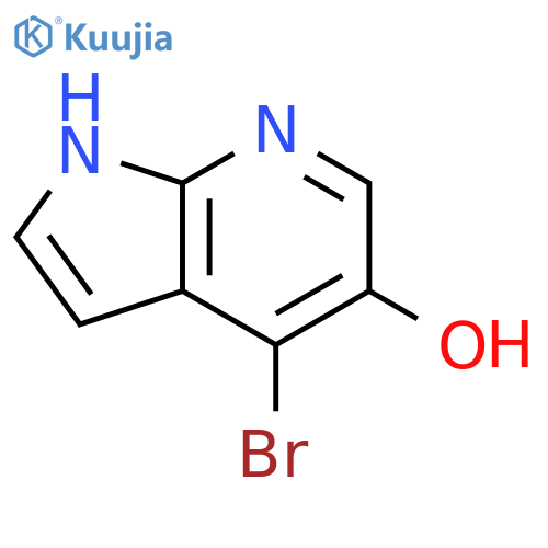 4-bromo-1H-pyrrolo[2,3-b]pyridin-5-ol structure