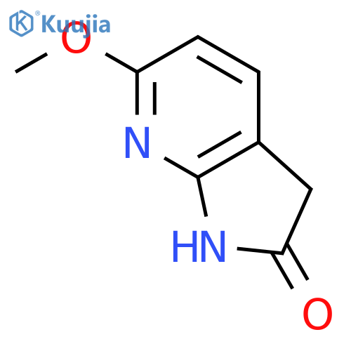 6-methoxy-1H,2H,3H-pyrrolo[2,3-b]pyridin-2-one structure