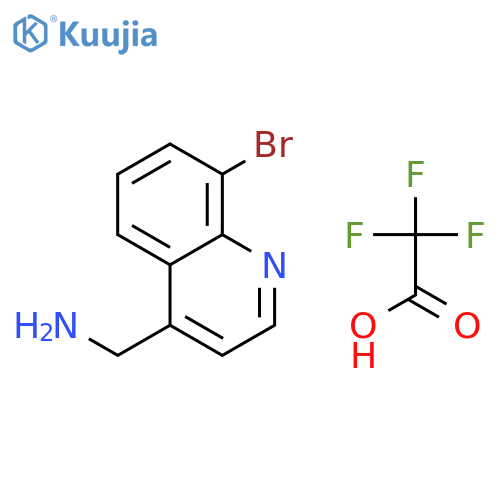 (8-Bromoquinolin-4-yl)methanamine 2,2,2-trifluoroacetate structure