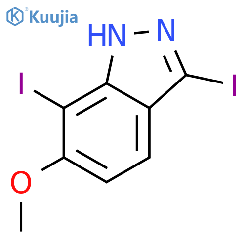 3,7-Diiodo-6-methoxy Indazole structure