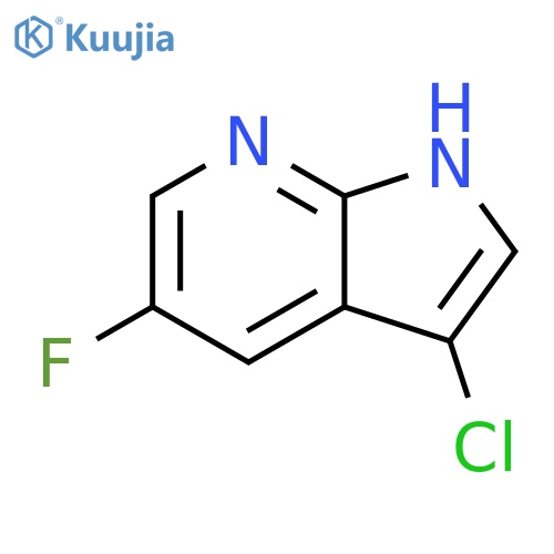 3-chloro-5-fluoro-1H-pyrrolo[2,3-b]pyridine structure