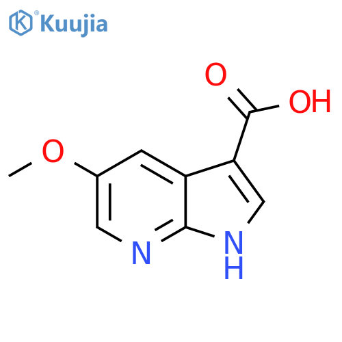 5-Methoxy-1H-pyrrolo[2,3-b]pyridine-3-carboxylic acid structure