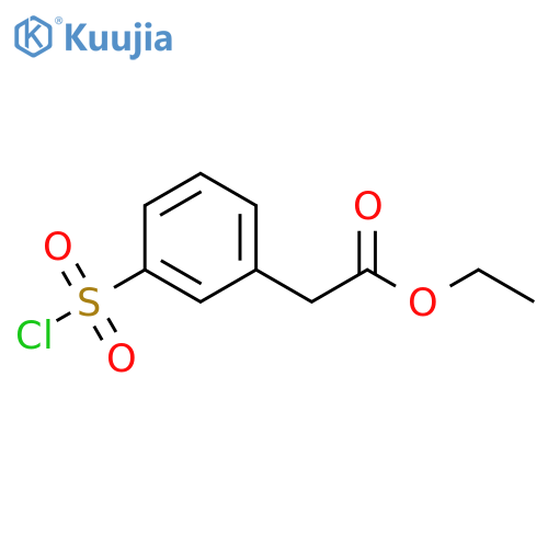 Ethyl 2-3-(Chlorosulfonyl)phenylacetate structure