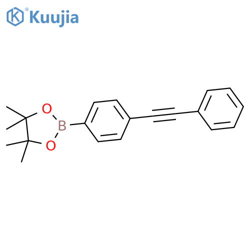 4,4,5,5-Tetramethyl-2-(4-phenylethynylphenyl)-1,3,2dioxaborolane structure