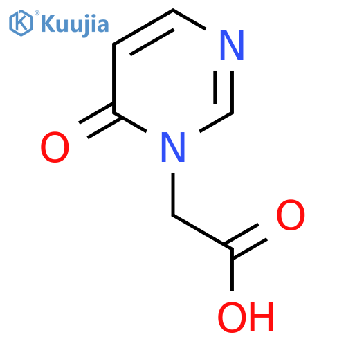 2-(6-Oxo-1,6-dihydropyrimidin-1-yl)acetic acid structure
