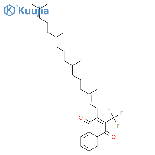 1,4-Naphthalenedione,2-(3,7,11,15-tetramethyl-2-hexadecenyl)-3-(trifluoromethyl)-, [R-[R*,R*-(E)]]-(9CI) structure
