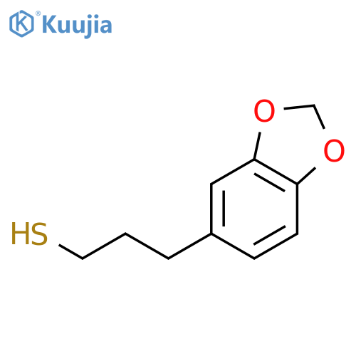 3-(1,3-dioxaindan-5-yl)propane-1-thiol structure