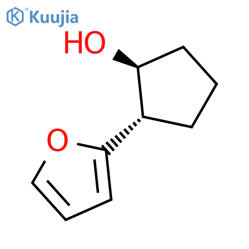 Cyclopentanol, 2-(2-furanyl)-, (1S-trans)- structure