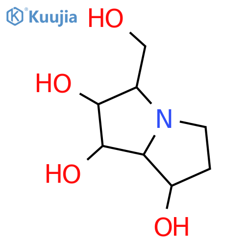 1H-Pyrrolizine-1,2,7-triol,hexahydro-3-(hydroxymethyl)-, (1R,2R,3S,7S,7aR)- structure