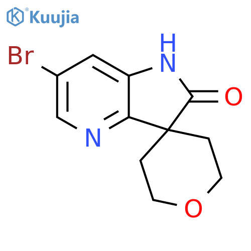 6'-bromo-1',2'-dihydrospiro[oxane-4,3'-pyrrolo[3,2-b]pyridine]-2'-one structure