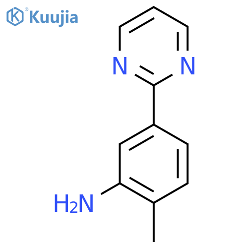 2-Methyl-5-pyrimidin-2-ylaniline structure