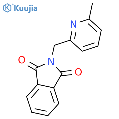 2-((6-Methylpyridin-2-yl)methyl)isoindoline-1,3-dione structure