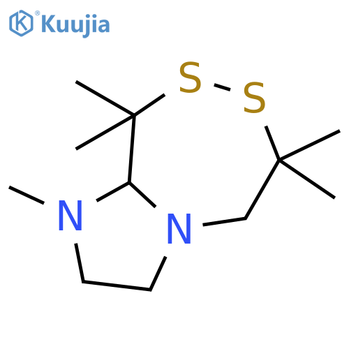 1H-Imidazo[2,1-d][1,2,5]dithiazepine, hexahydro-1,6,6,9,9-pentamethyl- structure