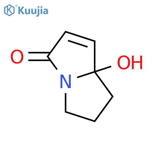 5,6,7,7a-Tetrahydro-7a-hydroxy-3H-pyrrolizin-3-one structure