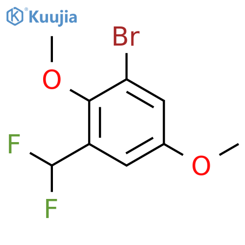 1-Bromo-3-(difluoromethyl)-2,5-dimethoxybenzene structure