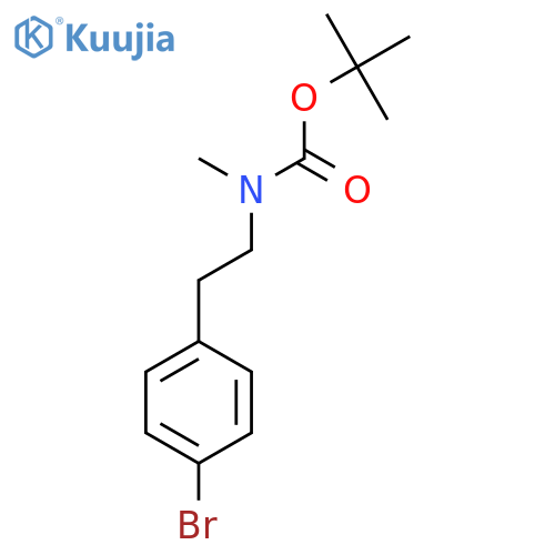 Tert-butyl 4-bromophenethyl(methyl)carbamate structure