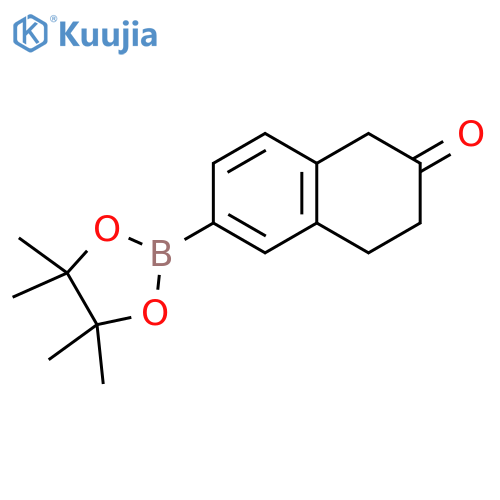 6-(4,4,5,5-tetramethyl-1,3,2-dioxaborolan-2-yl)-1,2,3,4-tetrahydronaphthalen-2-one structure