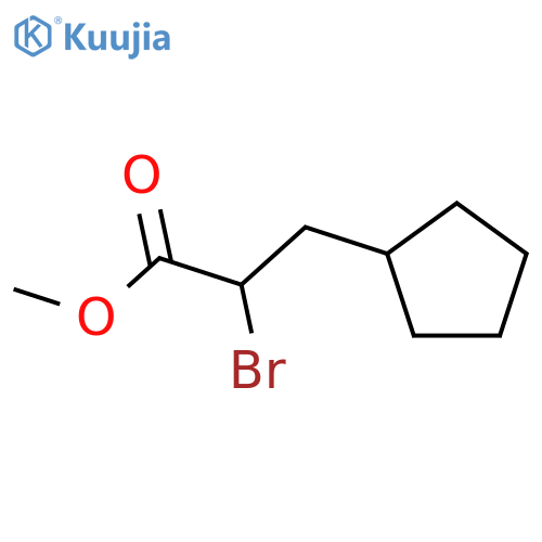 Methyl 2-bromo-3-cyclopentylpropionate structure