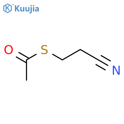 Ethanethioic acid,S-(2-cyanoethyl) ester structure