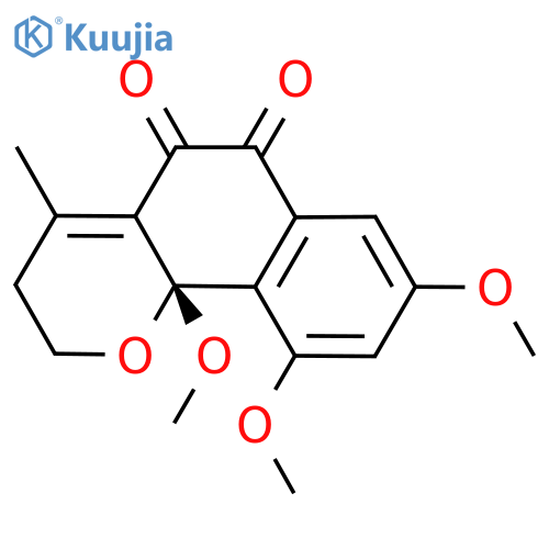 (10bS)-8,10,10b-Trimethoxy-4-methyl-3,10b-dihydro-2H-benzo[h]chromene-5,6-dione structure