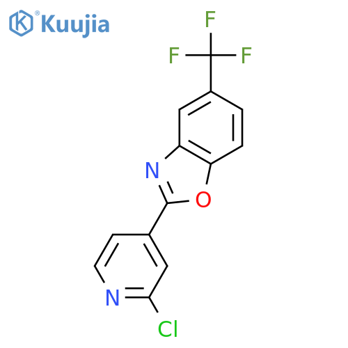 2-(2-Chloropyridin-4-yl)-5-(trifluoromethyl)benzo[d]oxazole structure