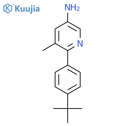 3-Amino-6-(4-tert-butylphenyl)-5-methylpyridine structure