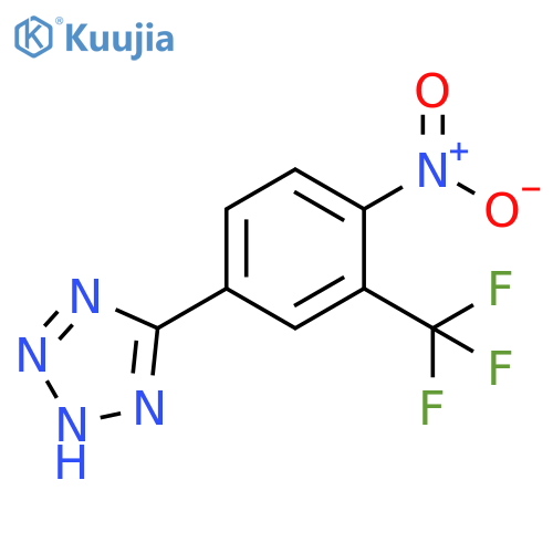 5-4-Nitro-3-(trifluoromethyl)phenyl-2H-1,2,3,4-tetraazole structure